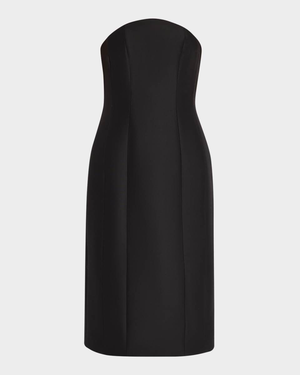 Clisson Curved Strapless Midi Dress